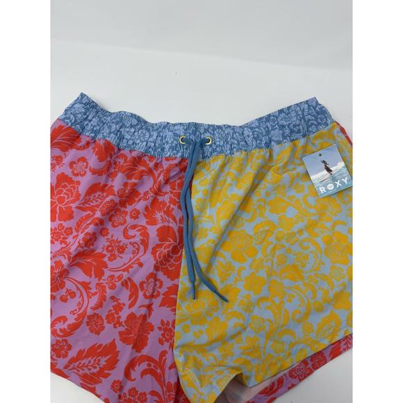 Roxy Juniors' Women's Tapestry Multicolor Patchwork Board Shorts XL - Picture 5 of 6